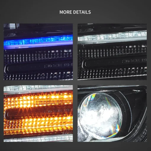 11-13 Jeep Grand Cherokee (WK2)  Headlights Full LED With Startup Animation/ Blue DRL - Image 8