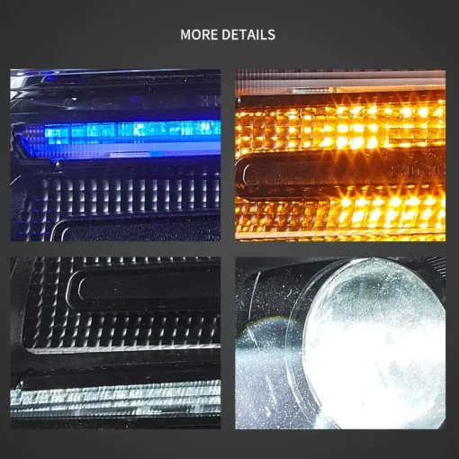 14-22 Jeep Grand Cherokee (WK2) Headlights Full LED With Startup Animation/ Blue DRL - Image 13