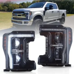 17-19 Ford F250 350 450 F550 Super Duty LED Projector Upgrade Headlights