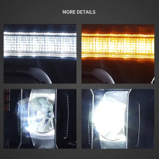 17-19 Ford F250 350 450 F550 Super Duty LED Projector Upgrade Headlights - Image 7