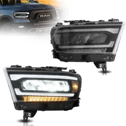 19-24 Dodge Ram 1500 5th Gen (DT) LED Reflection Bowl HeadLights Chrome