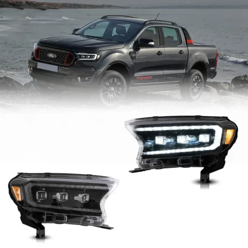 19-23 Ford Ranger [US Types] LED Matrix Projector HeadLights Black