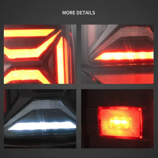 14-18 GMC Sierra 1500 2500HD 3500HD Vland III LED Tail Lights With Dynamic Welcome Lighting Clear - Image 10