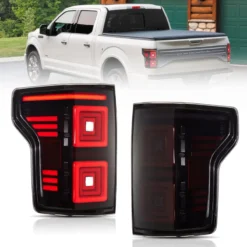 15-20 Ford F150 13th Gen (P552)  LED Upgrade Tail Lights With Red Sequential Turn Signal Smoked