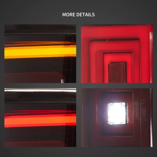 15-20 Ford F150 13th Gen (P552)  LED Upgrade Tail Lights With Red Sequential Turn Signal Smoked - Image 7