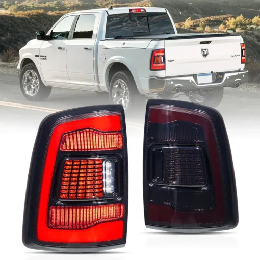 09-18 Dodge Ram 1500/2500/3500 II LED Tail Lights With Red Turn Signal
