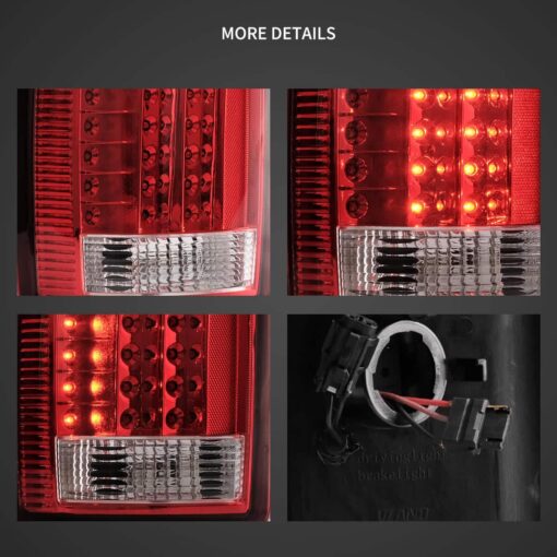 00-06 GMC Yukon Chevrolet Tahoe Suburban LED Tail Lights with Amber Turn Signal - Image 12