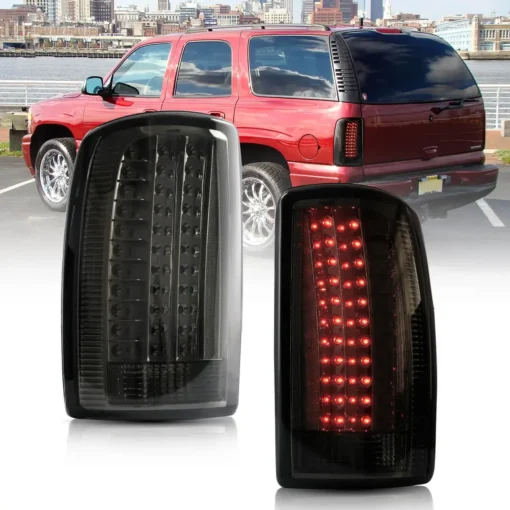 00-06 GMC Yukon Chevrolet Tahoe Suburban LED Tail Lights with Amber Turn Signal - Image 17