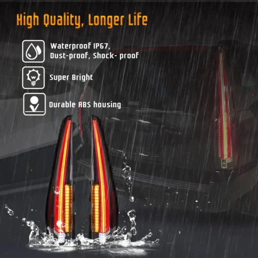 07-14 GMC Yukon Chevrolet Tahoe Suburban 3th Gen (GMT900) LED Tail Lights With Start-up Animation - Image 4